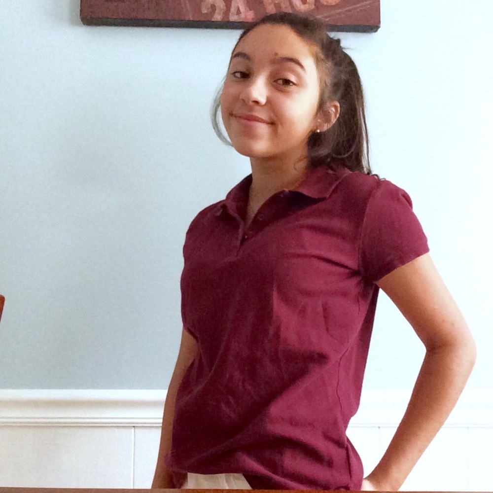 maroon polo